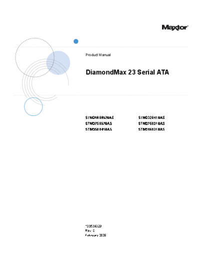 maxtor DiamondMax 23  maxtor Maxtor DiamondMax 23.PDF