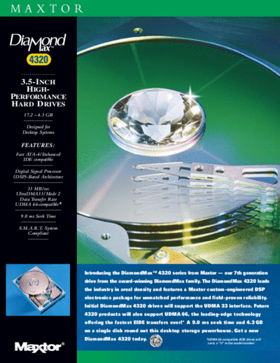 maxtor diamondMax 4320  maxtor Maxtor diamondMax 4320.PDF