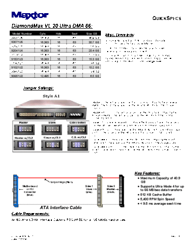 maxtor DiamondMax VL20  maxtor Maxtor DiamondMax VL20.PDF