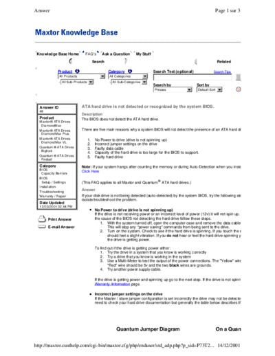 maxtor Knowledge Base  maxtor Maxtor Knowledge Base.PDF