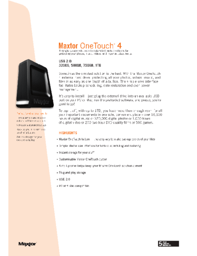 maxtor One Touch 4 II  maxtor Maxtor One Touch 4 II.PDF