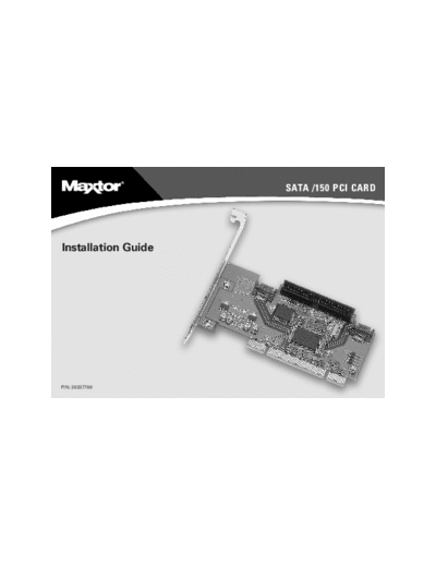 maxtor SATA  PCI Card  maxtor Maxtor SATA  PCI Card.PDF
