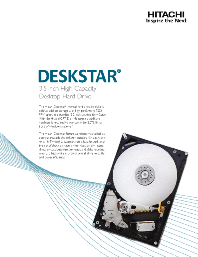 Hitachi Desktop Internal Drive Retail Kit Datasheet (3TB capacity)  Hitachi disk Desktop Internal Drive Retail Kit Datasheet (3TB capacity).pdf