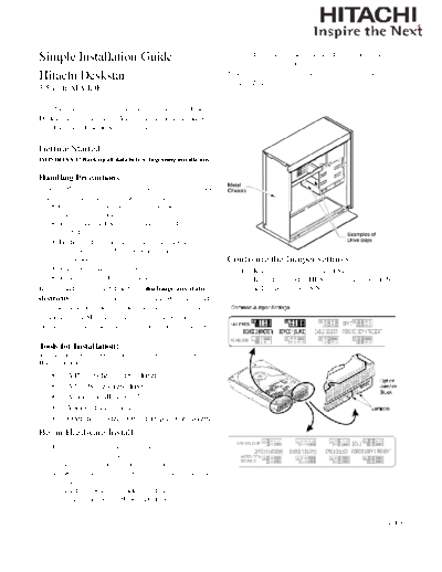 Hitachi Simple Installation Guide v1.3 - English  Hitachi disk Simple Installation Guide v1.3 - English.pdf