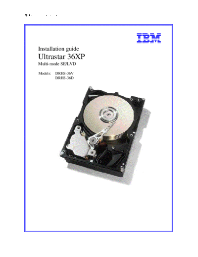 IBM Ultrastar 36XP  IBM HDD IBM Ultrastar 36XP.PDF