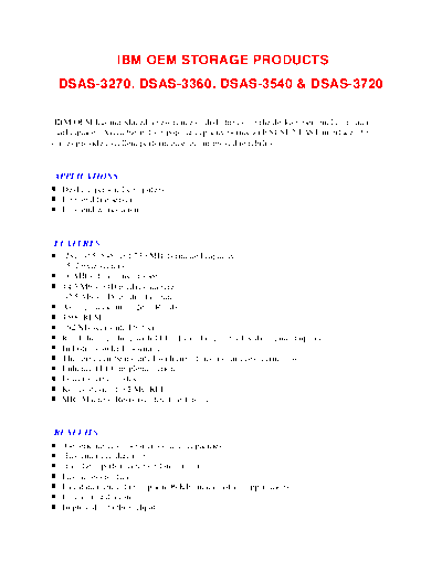 IBM Deskstar (DSAS) Product Summary  IBM Deskstar (DSAS) Product Summary.pdf