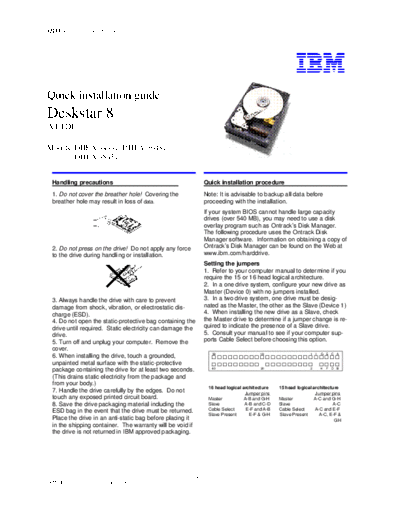 IBM Deskstat 8 Quick Installation Guide v3.0  IBM Deskstat 8 Quick Installation Guide v3.0.pdf