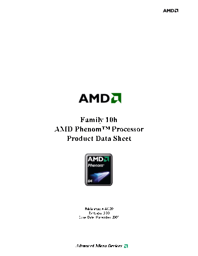 AMD Phenom X4  AMD AMD Phenom X4.PDF