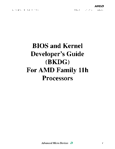 AMD BIOS and Kernel Developer