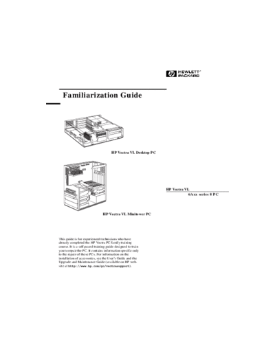 Hyundai HP Vectra VL6 Familiarization Guide  Hyundai HP Vectra VL6 Familiarization Guide.PDF