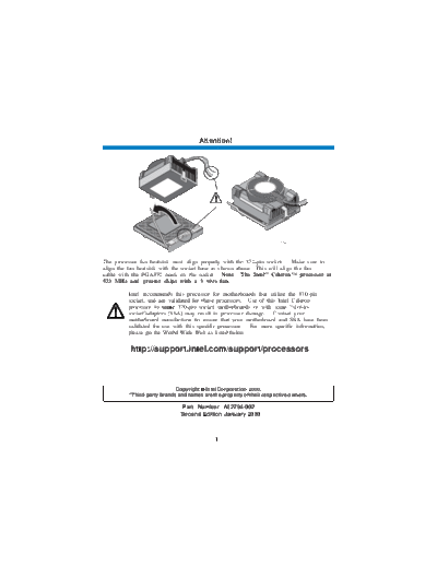 Intel  Celeron Processor Family in PPGA Package Installation Flyer  Intel Intel Celeron Processor Family in PPGA Package Installation Flyer.pdf