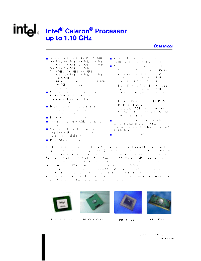 Intel  Celeron Processor up to 1.1 GHz  Intel Intel Celeron Processor up to 1.1 GHz.pdf