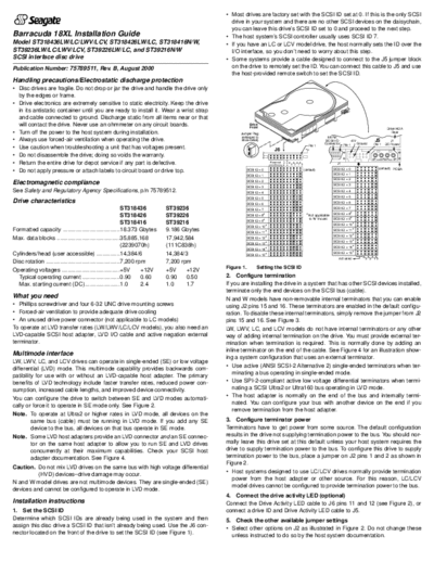 seagate Barracuda 18XL  seagate Seagate Barracuda 18XL.PDF