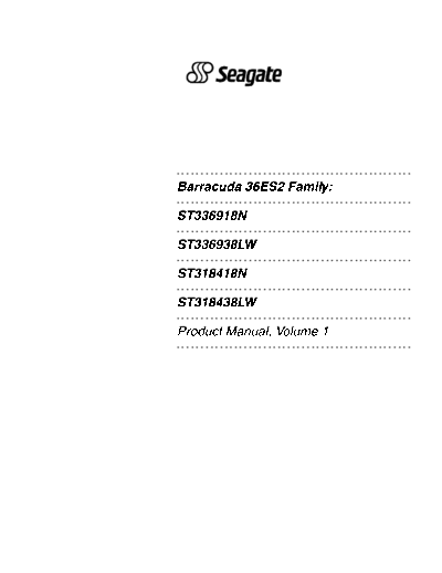 seagate Barracuda 36ES2 II  seagate Seagate Barracuda 36ES2 II.PDF
