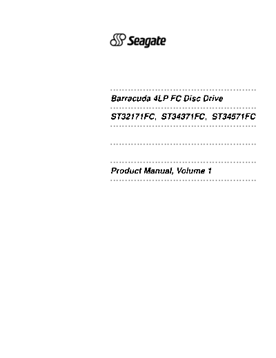 seagate Barracuda 4LP FC II  seagate Seagate Barracuda 4LP FC II.PDF