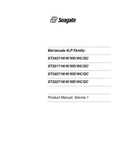 seagate Barracuda 4Lp  seagate Seagate Barracuda 4Lp.PDF