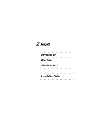 seagate Barracuda 50 II  seagate Seagate Barracuda 50 II.PDF