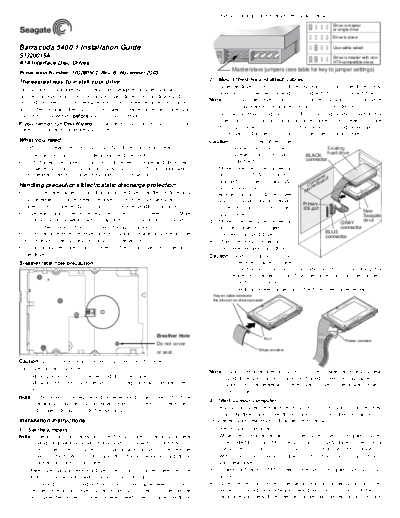 seagate Barracuda 5400.1 ST320015A Installation Guide  seagate Seagate Barracuda 5400.1 ST320015A Installation Guide.PDF