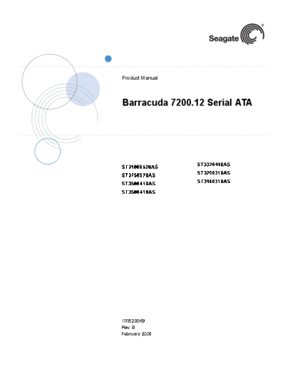seagate Barracuda 7200.12  seagate Seagate Barracuda 7200.12.PDF