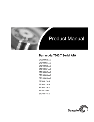 seagate Barracuda 7200.7 SATA IV  seagate Seagate Barracuda 7200.7 SATA IV.PDF