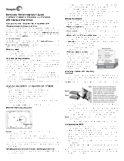 seagate Barracuda 7200.8 PATA II  seagate Seagate Barracuda 7200.8 PATA II.PDF