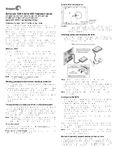 seagate Barracuda 7200.9 SATA II  seagate Seagate Barracuda 7200.9 SATA II.PDF