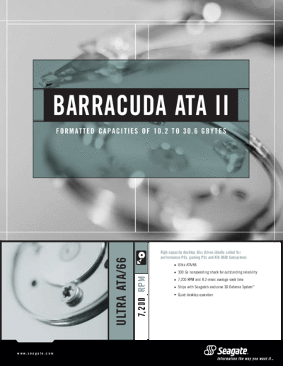 seagate Barracuda ATA II 2  seagate Seagate Barracuda ATA II 2.PDF