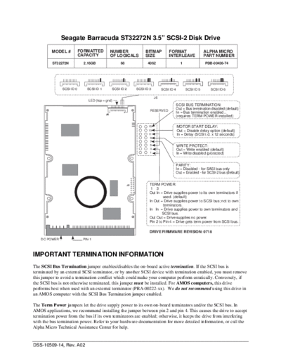 seagate Barracuda Disk Drives  seagate Seagate Barracuda Disk Drives.PDF