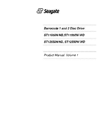 seagate Barracuda I and II   seagate Seagate Barracuda I and II .PDF