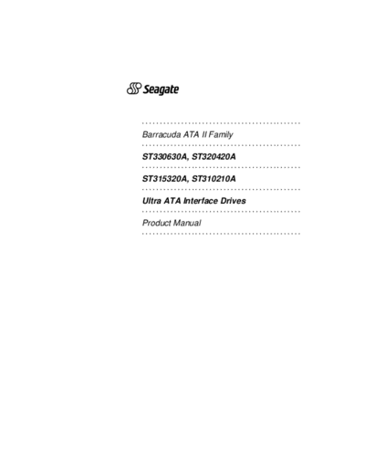 seagate Barracude ATA II    seagate Seagate Barracude ATA II  .PDF