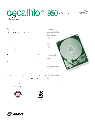 seagate Decathlon 850  seagate Seagate Decathlon 850.PDF