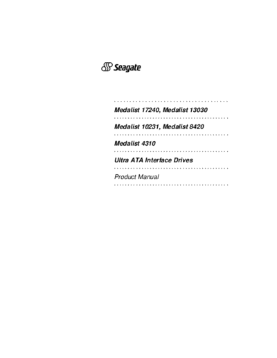 seagate Medalist -   seagate Seagate Medalist - .PDF