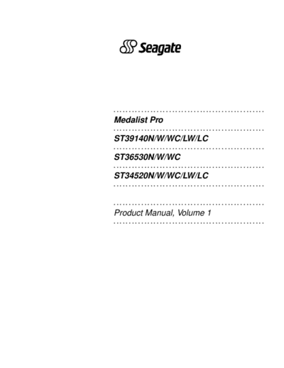 seagate Medalist Pro  seagate Seagate Medalist Pro.PDF