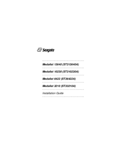 seagate ST36422A   seagate Seagate ST36422A .PDF