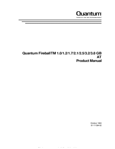 Quanta Quantum Fireball TM  Quanta Quantum Fireball TM.PDF