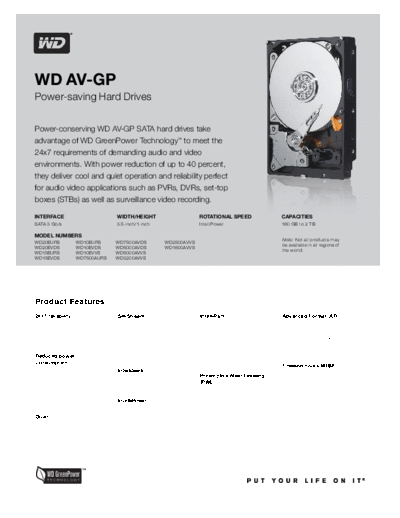Western Digital WD AV-GP II  Western Digital WD AV-GP II.pdf