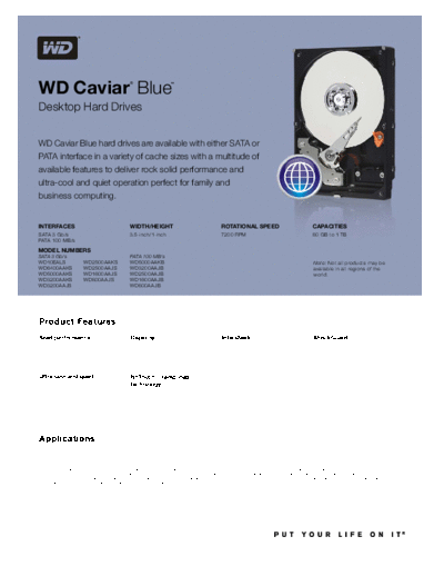 Western Digital WD Caviar Blue II  Western Digital WD Caviar Blue II.PDF