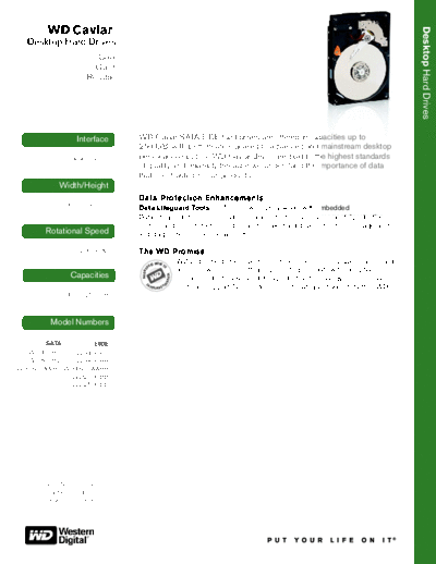 Western Digital WD Caviar  Western Digital WD Caviar.PDF