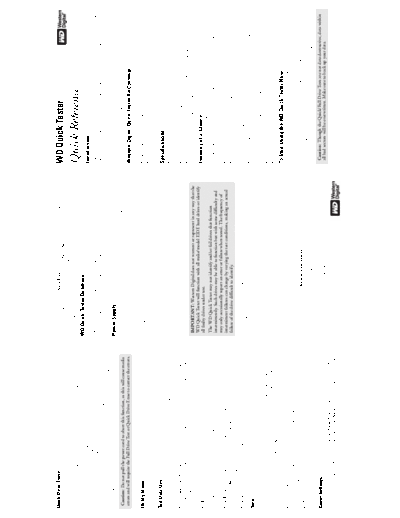 Western Digital WD Quick Tester Quick Reference Guide  Western Digital WD Quick Tester Quick Reference Guide.pdf