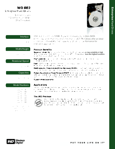 Western Digital WD RE2 II  Western Digital WD RE2 II.pdf