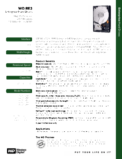 Western Digital WD RE3 (16 MB Cache) II  Western Digital WD RE3 (16 MB Cache) II.pdf