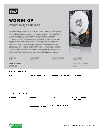 Western Digital WD RE4-GP II  Western Digital WD RE4-GP II.pdf