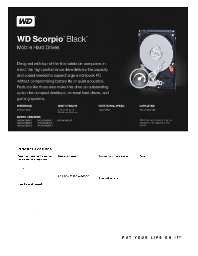 Western Digital WD Scorpio Black II  Western Digital WD Scorpio Black II.pdf