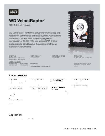 Western Digital WD VelociRaptor 3.5-inch III  Western Digital WD VelociRaptor 3.5-inch III.pdf